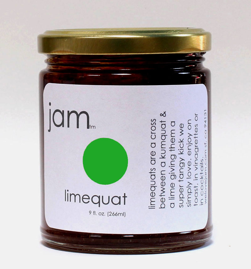 welovejam limequat marmalade 9 oz jar