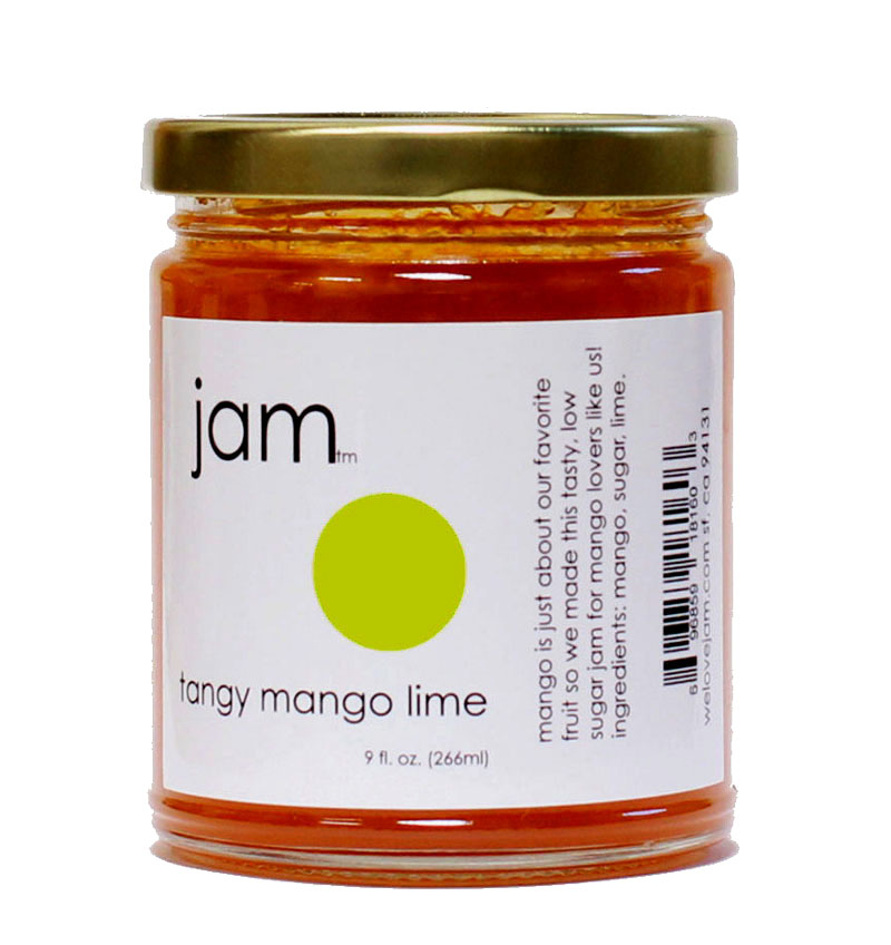 welovejam mango lime jam 9 oz jar